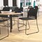 Flash Furniture Black Plastic Stack Chair with Steel Sled Base, PK 5 5-RUT-NC499A-BK-GG - alternate 1